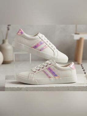 Nautica | Girl White Lace Up Shoes | 2